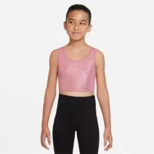 Nike Dri-FIT One Big Kids (Girls') Crop Tank - Pink