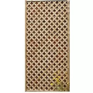 Forest Garden Framed Willow Diamond Trellis - 1.83m X 600mm