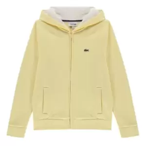 Lacoste Junior Boys Basic Zip Hoodie - Yellow