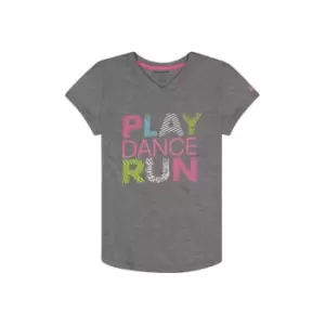 Reebok Logo T-Shirt Junior Girls - Grey