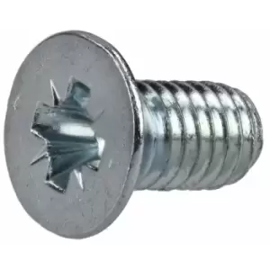 R-tech - 337067 Pozi Countersunk Machine Screws bzp M3 6mm - Pack Of 100