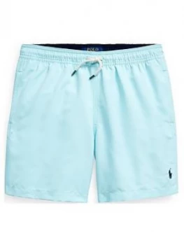 Ralph Lauren Boys Classic Swimshort, Aqua, Size Age: 10-12 Years, M