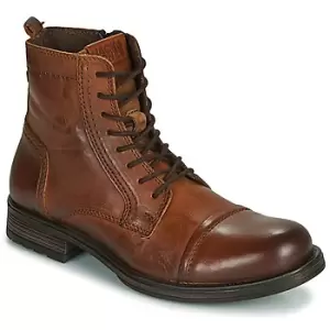 Jack Jones JFW RUSSEL LEATHER mens Mid Boots in Brown,11.5,6,7,10