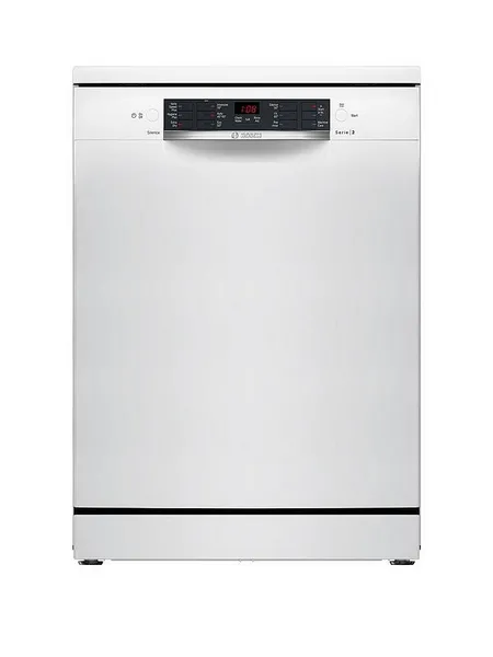 Bosch Series 2 12 Place Settings Freestanding Dishwasher - White SMS26AW08G White