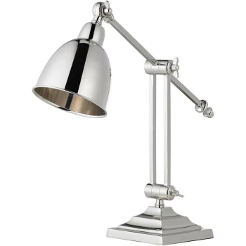 Endon Raskin - Table Lamp Polished Nickel Plate, E14