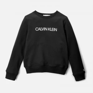 Calvin Klein Institutional Logo Sweatshirt - CK Black - 12-13 Years