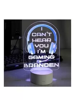 The Personalised Memento Company Printed LED Light - Gaming Boys