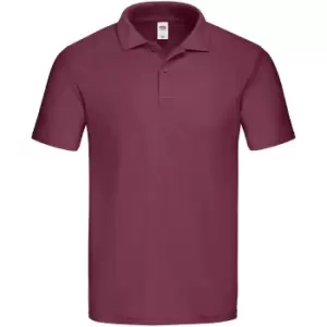 Fruit of the Loom Mens Original Polo Shirt (XXL) (Burgundy)