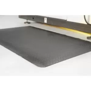 Deckplate anti-fatigue matting, cut to order, max. 18.3 m, black, per m. x 900 mm