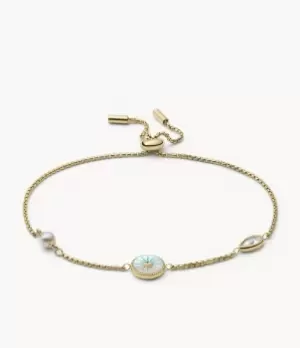 Fossil Women Val Blue Crush Ombre Mother-of-Pearl Station Bracelet