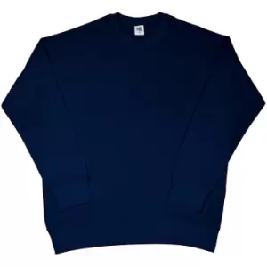 SG Mens Raglan Sleeve Crew Neck Sweatshirt (S) (Navy Blue)