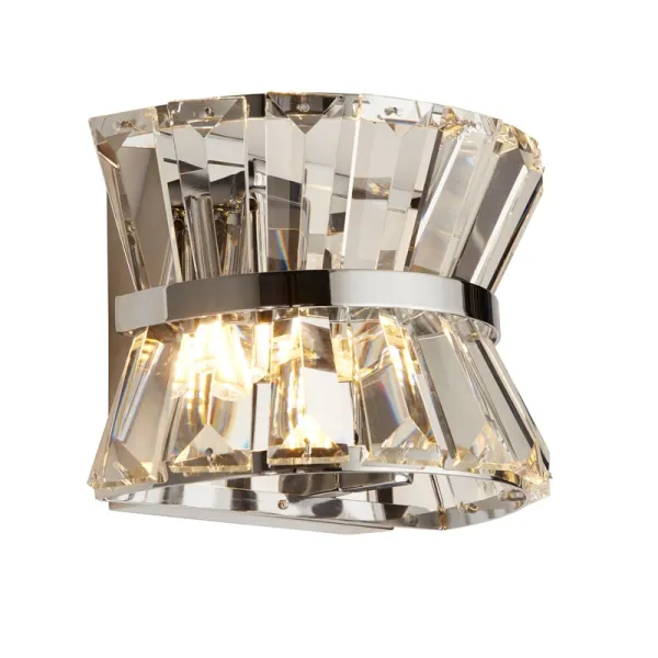 Searchlight Uptown Flush Wall Light - Chrome