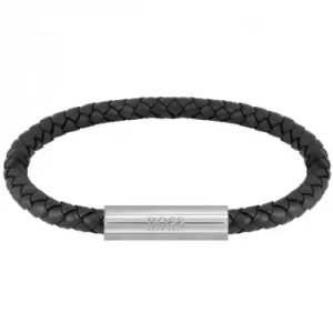 Hugo Boss 1580152 Men Braided Leather Bracelet