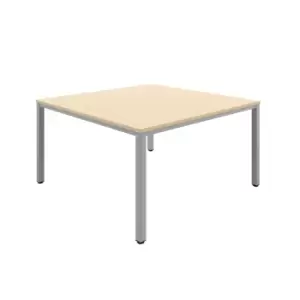 Tc Fraction Infinity 140 x 140 Meeting Table - Maple with Silver Legs