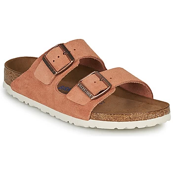 Birkenstock ARIZONA SFB LEATHER womens Mules / Casual Shoes in Orange,4.5,5,5.5,7,7.5,2.5