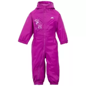 Trespass Baby Unisex Dripdrop Padded Waterproof Rain Suit (18/24 Months) (Purple Orchid)