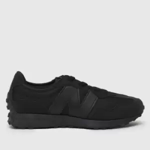 New Balance Black 327 Junior Trainers