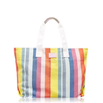 Jack Wills Fareham Beach Tote Bag - Multi Stripe