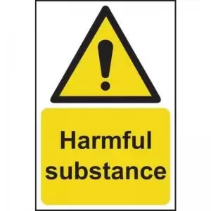 Harmful Substance&rsquo; Sign; Self-Adhesive Vinyl 200mm x 300mm