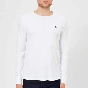 Polo Ralph Lauren Mens Long Sleeve Basic Cotton Top - White - XXL