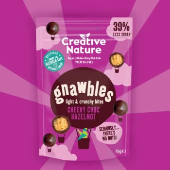 Creative Nature Cheeky Choc Hazelnot Gnawbles - 75g x 6