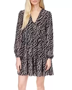 Michael Kors Chain Print V Neck Dress