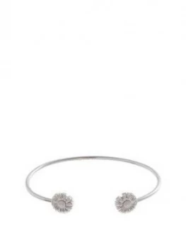 Olivia Burton Daisy Open Ended Bangle Silver