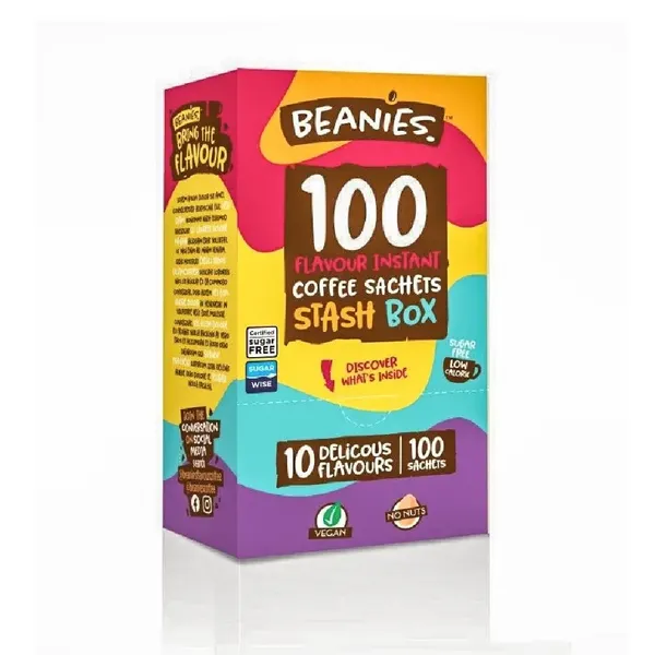 Beanies Variety Stash Box Coffee Pack of 100 Sachets