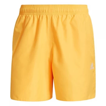 adidas Solid Swim Shorts Mens - Solar Gold