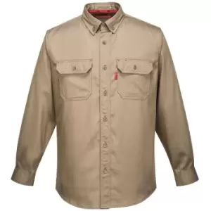 Portwest - FR89KHRXL - sz XL Bizflame 88/12 FR Shirt - Khaki