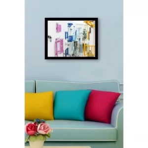 SC0533 Multicolor Decorative Framed MDF Painting