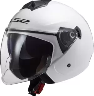 LS2 OF573 Twister II Solid Jet Helmet, white, Size S, white, Size S