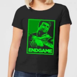 Avengers Endgame Hulk Poster Womens T-Shirt - Black - S