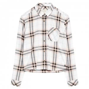 Jack Wills Sturry Checked Boxy Shirt - Vintage White