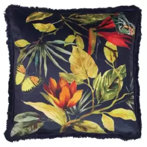 Cahala Tropical Cushion Navy, Navy / 50 x 50cm / Polyester Filled