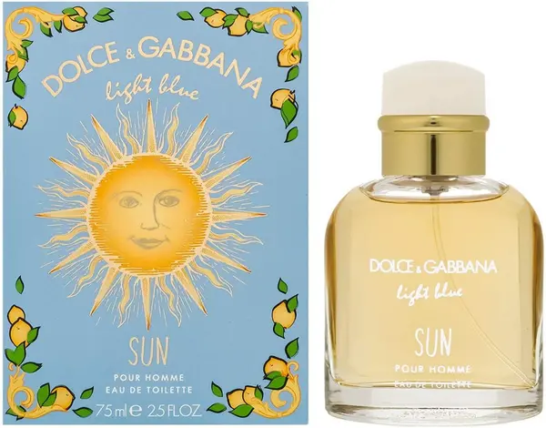 Dolce & Gabbana Light Blue Sun Pour Homme Eau de Toilette For Him 75ml