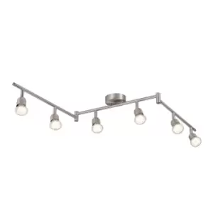 Avenue Ceiling Spotlight Bar Brushed steel GU10