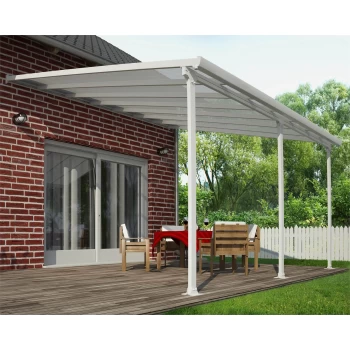 Palram - Canopia Feria Patio Cover 4X6.06 White Clear