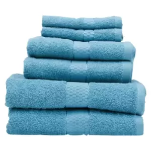 Interiors by PH Thread & Loom 6pc Dusty Turquoise Towel Set