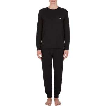 Emporio Armani Knit Pyjamas - Black