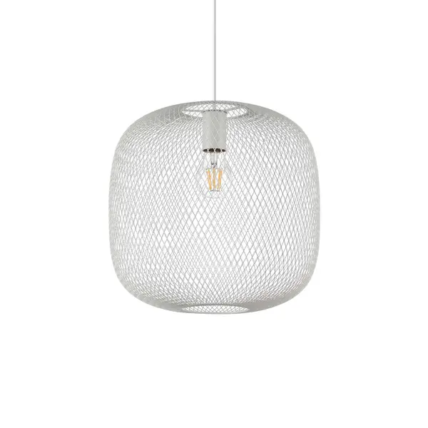 Net Wire Frame 34cm Pendant Ceiling Light White