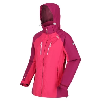 Regatta Womens Calderdale IV Waterproof Jacket - RethPk/WlPlm