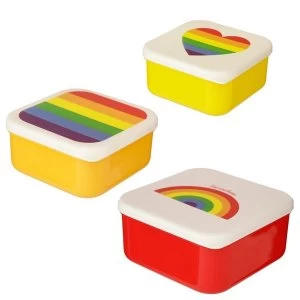 Set of 3 Lunch Boxes - Somewhere Rainbow