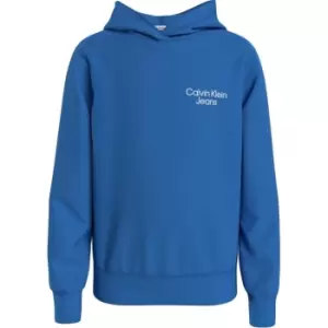 Calvin Klein Jeans Ckj Stack Logo Hoodie - Blue