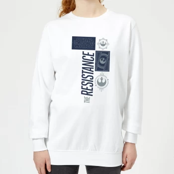 Star Wars The Resistance White Womens Sweatshirt - White - S