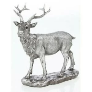 Reflections Silver Stag Figurine By Leonardo