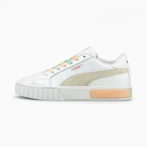 PUMA Cali Star Gl Womens Trainers, White/Ivory Glow, size 3.5, Shoes