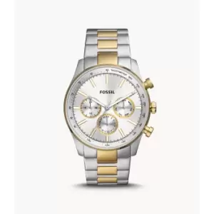 Fossil Mens Sullivan Multifunction Two-Tone Stainless Steel Watch - Gold / Silver