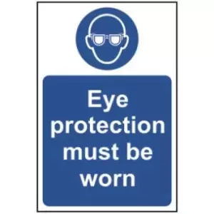 Eye Protection Must Be Worn Sign - RPVC (400 x 600mm)