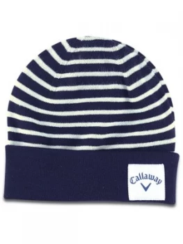 Callaway Stripe Knit Beanie Blue